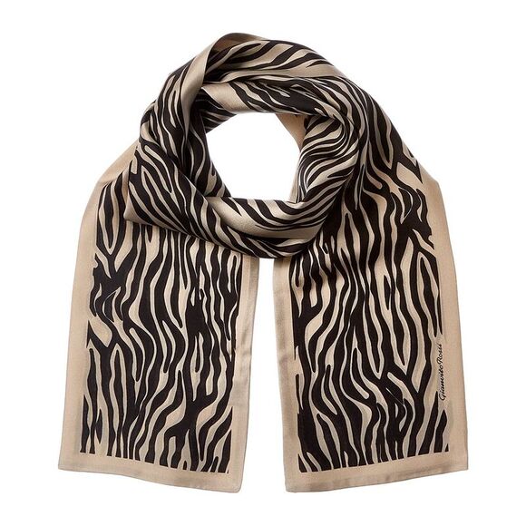 Gianvito Rossi Accessories - Gianvito Rossi Silk Scarf, Brown